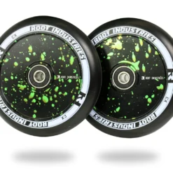 Root Industries - 110mm AIR Wheels -Lucky shop AIR 110mm Black Green Splatter 9350759054382 27621.1652389637