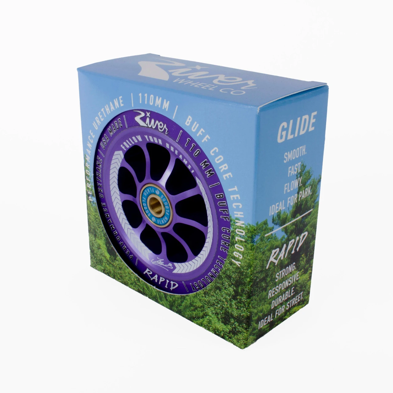 River Wheel Co. Rapids 110mm Wheels 4 River Wheel Co. Rapids 110mm Wheels - Image 2