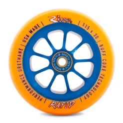 River Wheel Co – “Sunfire” Rapid 115 X 30 (Orange On Blue)