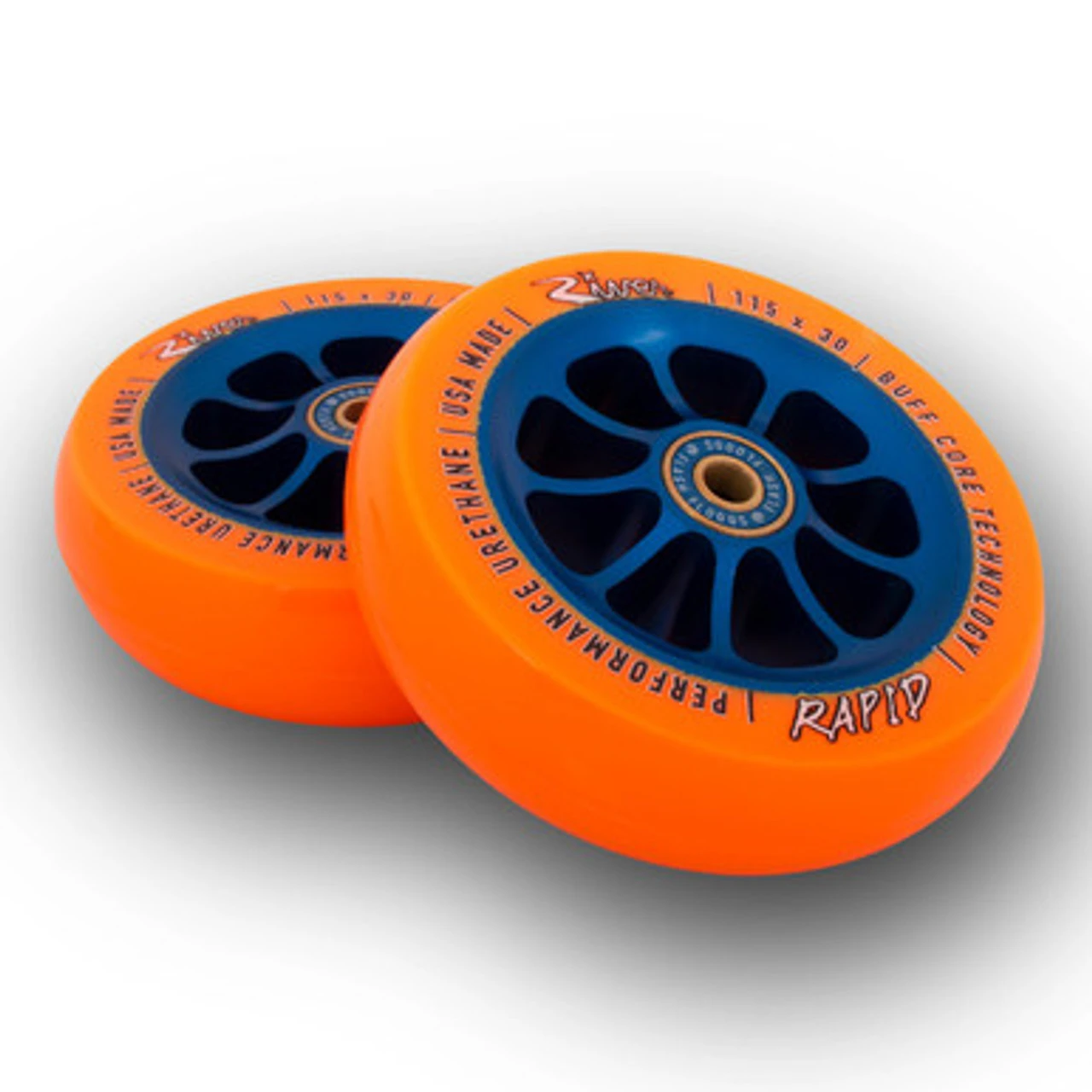 River Wheel Co – “Sunfire” Rapid 115 X 30 (Orange On Blue) 4 River Wheel Co – “Sunfire” Rapid 115 X 30 (Orange On Blue) - Image 2
