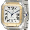 CARTIER Santos De Silvered Opaline Dial 39.8MM Gold Bezel Men's Watch W2SA0009 1 CARTIER Santos De Silvered Opaline Dial 39.8MM Gold Bezel Men's Watch W2SA0009 -Lucky shop cartier watches cartier santos de silvered opaline dial 39.8mm gold bezel mens watch w2sa0009 55822.1653076353