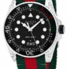 GUCCI Dive 45MM Black Matte Dial Green Red Web Nylon Watch YA136209A 1 GUCCI Dive 45MM Black Matte Dial Green Red Web Nylon Watch YA136209A -Lucky shop gucci watches gucci dive 45mm black matte dial green red web nylon watch ya136209a 82306.1676565534