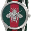 GUCCI G-Timeless 38MM QTZ SS Green/Red Nylon Strap Men's Watch YA1264148 1 GUCCI G-Timeless 38MM QTZ SS Green/Red Nylon Strap Men's Watch YA1264148 -Lucky shop gucci watches gucci g timeless 38mm qtz ss greenred nylon strap mens watch ya1264148 55586.1670908763
