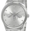 GUCCI G-Timeless 38MM Quartz SS Bee Motif Dial Unisex Watch YA1264126 -Lucky shop gucci watches gucci g timeless 38mm quartz ss bee motif dial unisex watch ya1264126 01845.1668029139