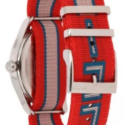 GUCCI G-Timeless 38MM Red/Blue/Pink Dial Nylon Unisex Watch YA1264070 -Lucky shop gucci watches gucci g timeless 38mm redbluepink dial nylon unisex watch ya1264070 18611.1653352394