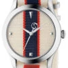GUCCI G-Timeless 38MM White/Red/Blue Dial Nylon Men's Watch YA1264071 2 GUCCI G-Timeless 38MM White/Red/Blue Dial Nylon Men's Watch YA1264071 -Lucky shop gucci watches gucci g timeless 38mm whiteredblue dial nylon mens watch ya1264071 75452.1653076672