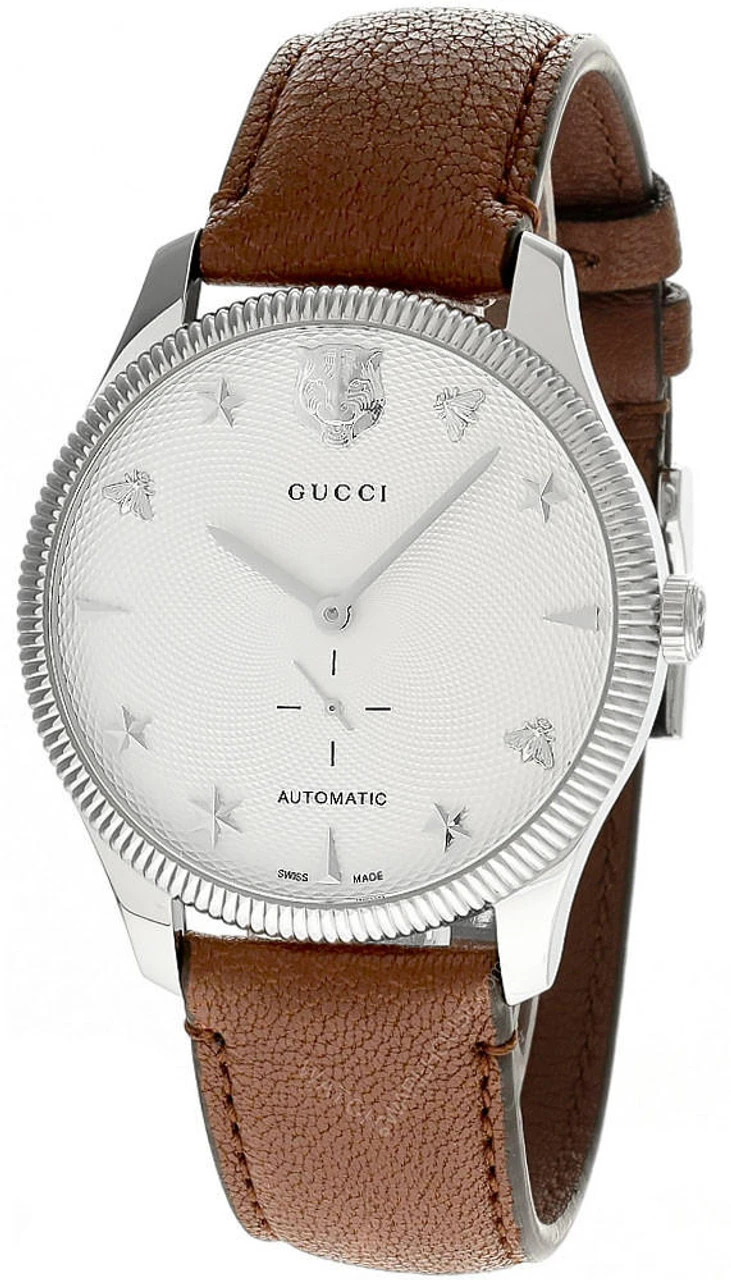 GUCCI G-Timeless 40MM AUTO White Guilloche Dial Men's Watch YA126361 3 GUCCI G-Timeless 40MM AUTO White Guilloche Dial Men's Watch YA126361