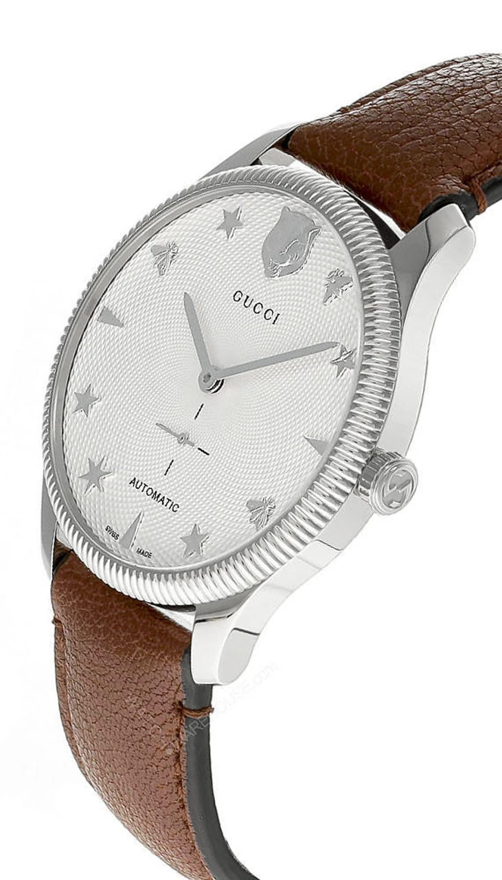 GUCCI G-Timeless 40MM AUTO White Guilloche Dial Men's Watch YA126361 4 GUCCI G-Timeless 40MM AUTO White Guilloche Dial Men's Watch YA126361 - Image 2