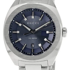 GUCCI GG2570 41MM Quartz Stainless Steel Blue Dial Men's Watch YA142303