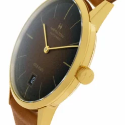 HAMILTON American Classic Intra-Matic 38MM Brown Sunray Dial Men's Watch H38475501 -Lucky shop hamilton watches hamilton american classic intra matic 38mm brown sunray dial mens watch h38475501 53002.1653345688