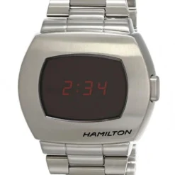 HAMILTON American Classic PSR QTZ SS Digital Men's Watch H52414130