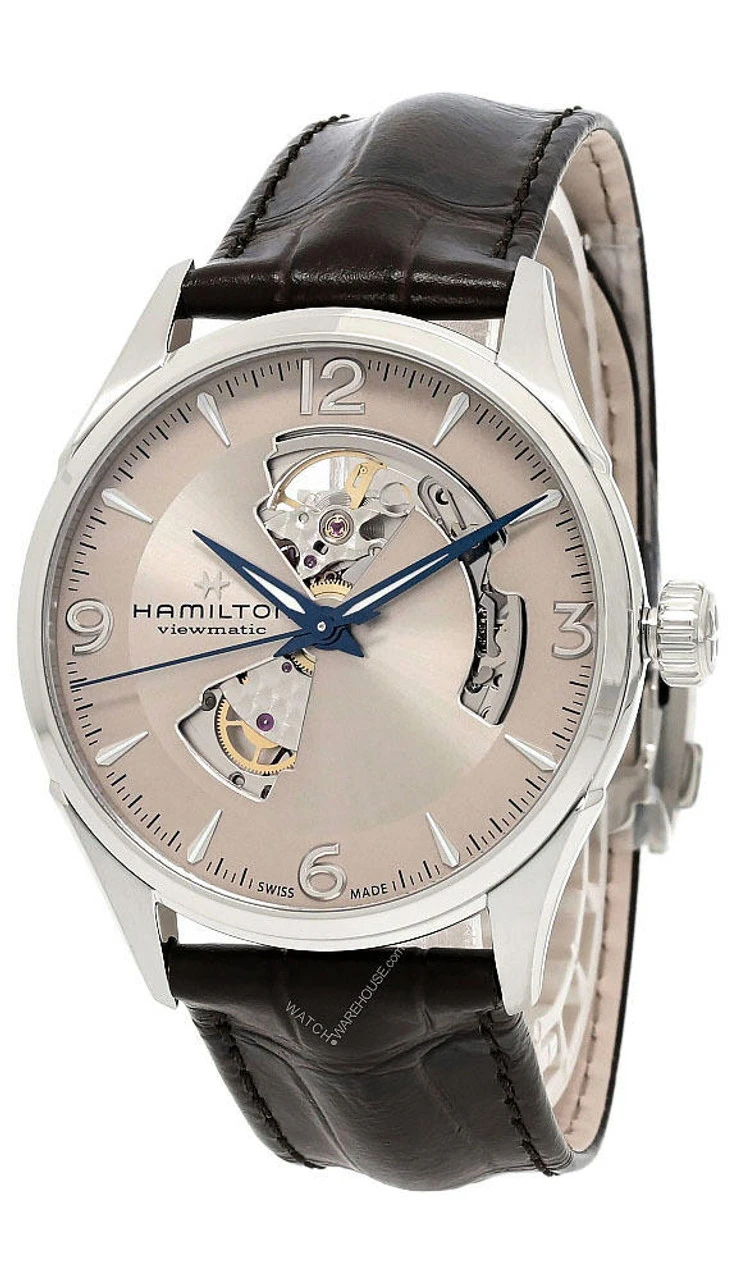 HAMILTON Jazzmaster 42MM Open Heart Silver Dial Men's Watch H32705521 3 HAMILTON Jazzmaster 42MM Open Heart Silver Dial Men's Watch H32705521