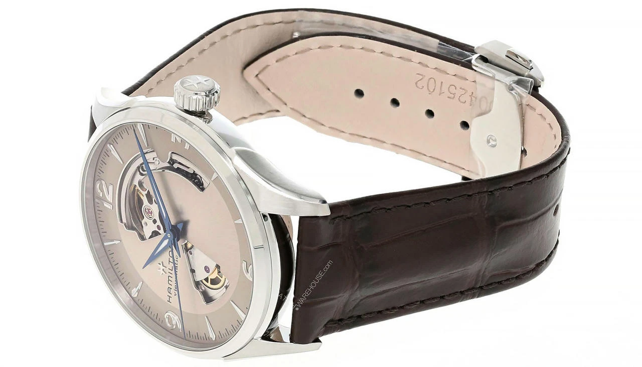 HAMILTON Jazzmaster 42MM Open Heart Silver Dial Men's Watch H32705521 4 HAMILTON Jazzmaster 42MM Open Heart Silver Dial Men's Watch H32705521 - Image 2