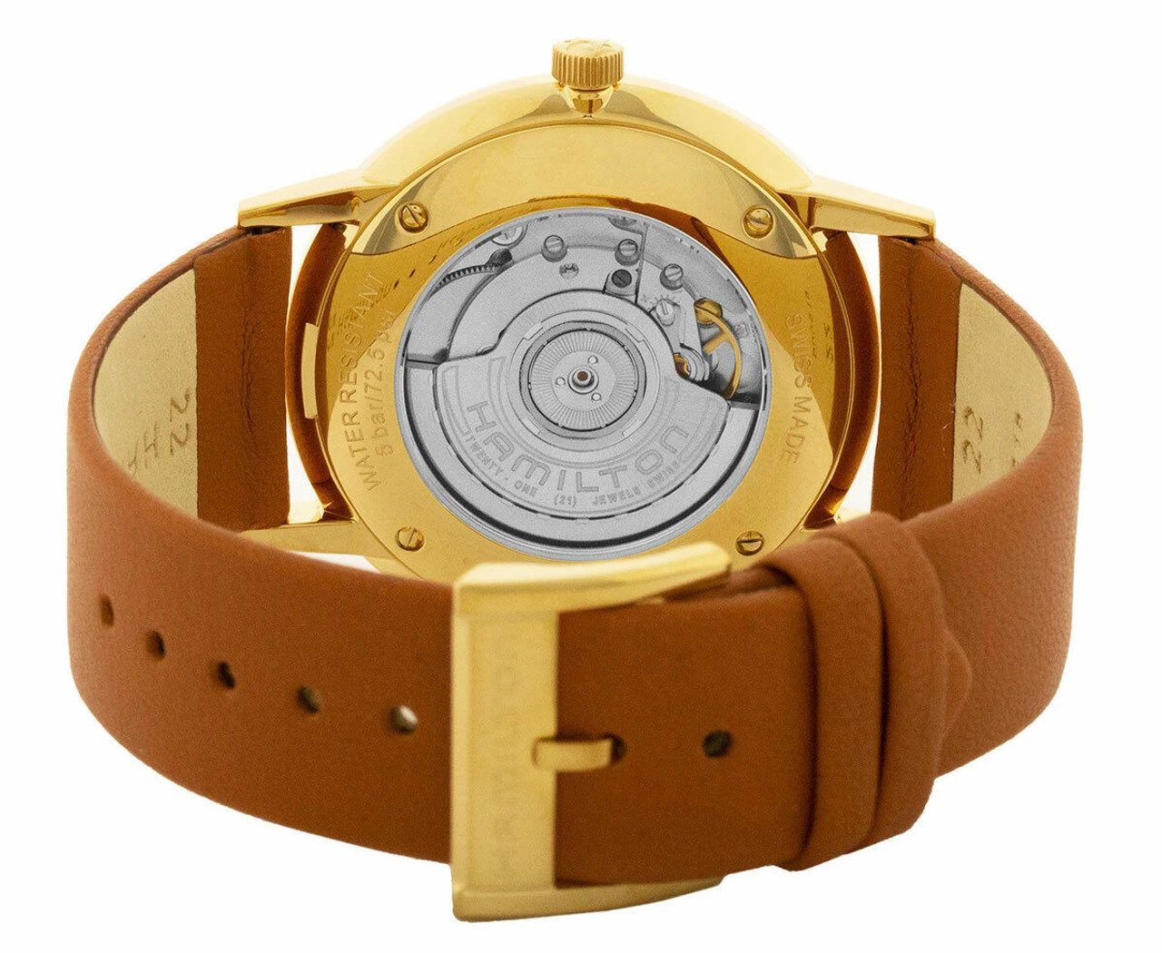 HAMILTON Jazzmaster Inter-Matic 42MM Brown Dial Men's Watch H38735501 5 HAMILTON Jazzmaster Inter-Matic 42MM Brown Dial Men's Watch H38735501 - Image 3