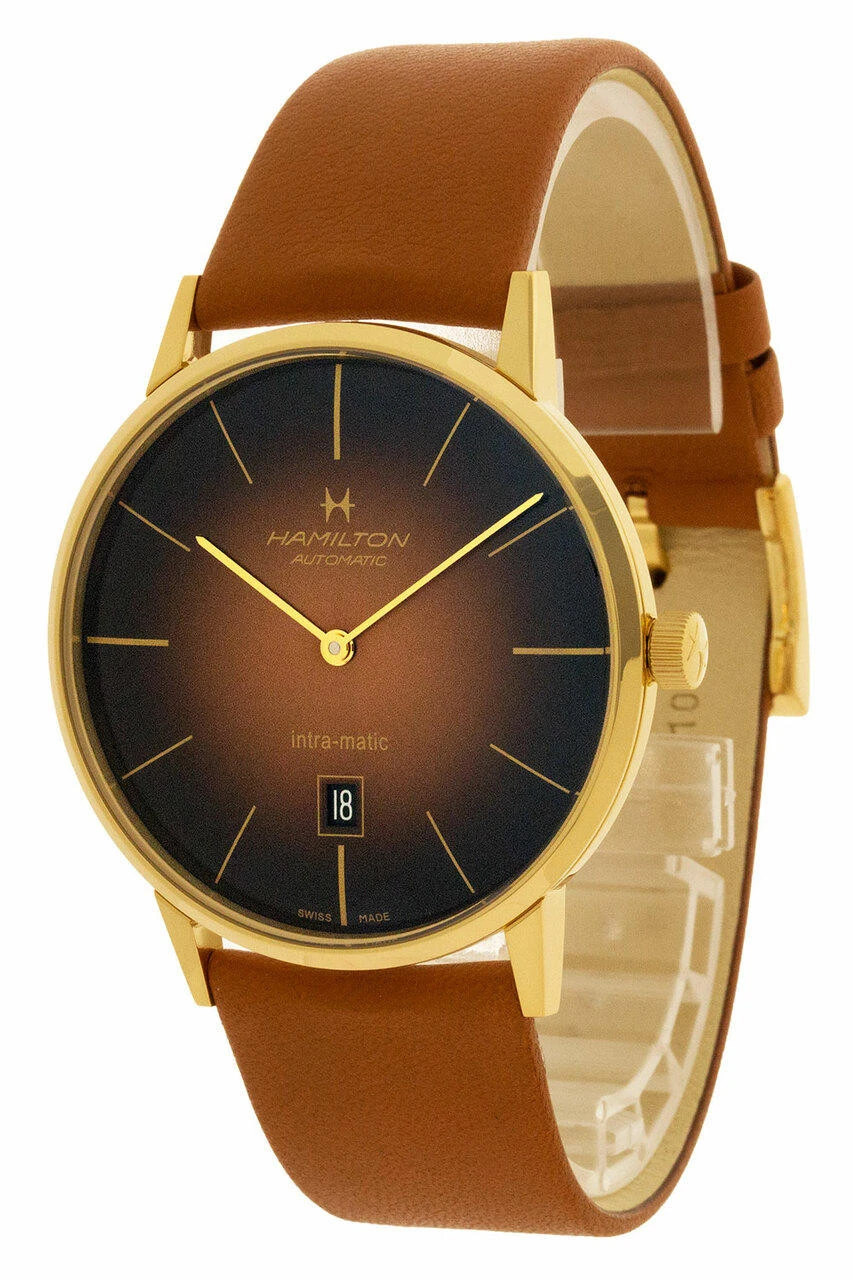 HAMILTON Jazzmaster Inter-Matic 42MM Brown Dial Men's Watch H38735501 3 HAMILTON Jazzmaster Inter-Matic 42MM Brown Dial Men's Watch H38735501