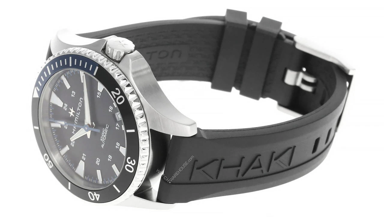 HAMILTON Khaki Navy Scuba 40MM Black Dial Batman Bezel Watch H82315331 4 HAMILTON Khaki Navy Scuba 40MM Black Dial Batman Bezel Watch H82315331 - Image 2