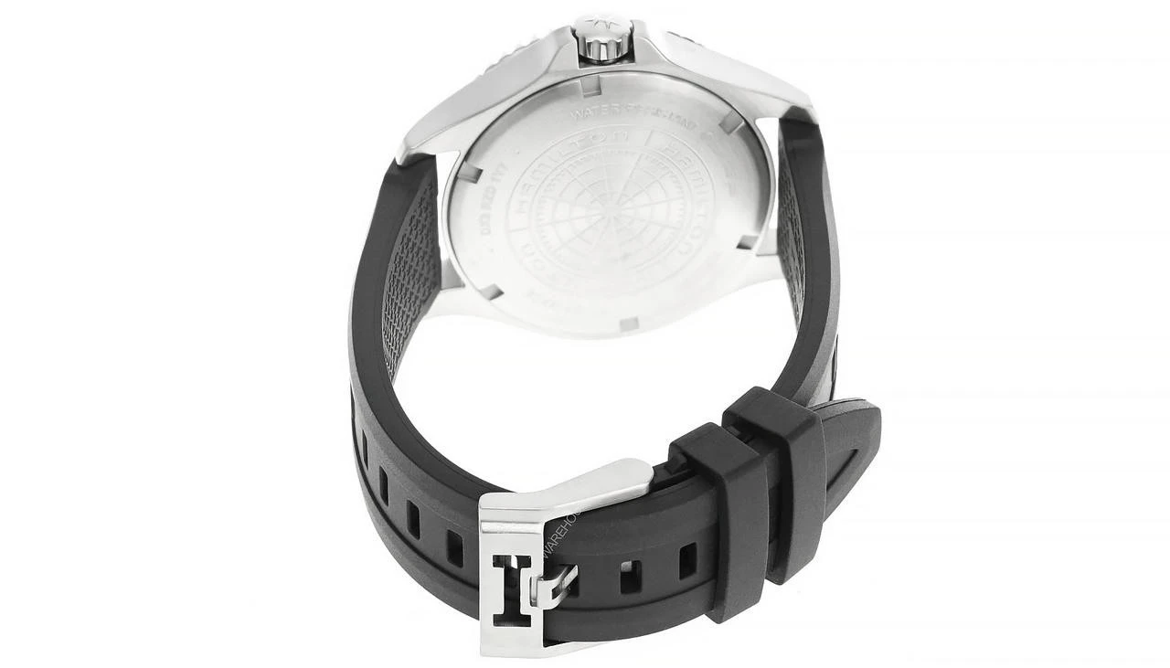 HAMILTON Khaki Navy Scuba 40MM Black Dial Batman Bezel Watch H82315331 5 HAMILTON Khaki Navy Scuba 40MM Black Dial Batman Bezel Watch H82315331 - Image 3