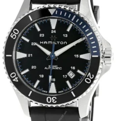 HAMILTON Khaki Navy Scuba 40MM Black Dial Batman Bezel Watch H82315331