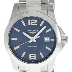 LONGINES Conquest 41MM QTZ SS Blue Sunray Dial Men's Watch L3.759.4.96.6