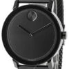 MOVADO Bold 40MM Stainless Steel Black Dial Mesh Men's Watch 3600562 -Lucky shop movado watches movado bold 40mm stainless steel black dial mesh mens watch 3600562 61563.1667403458