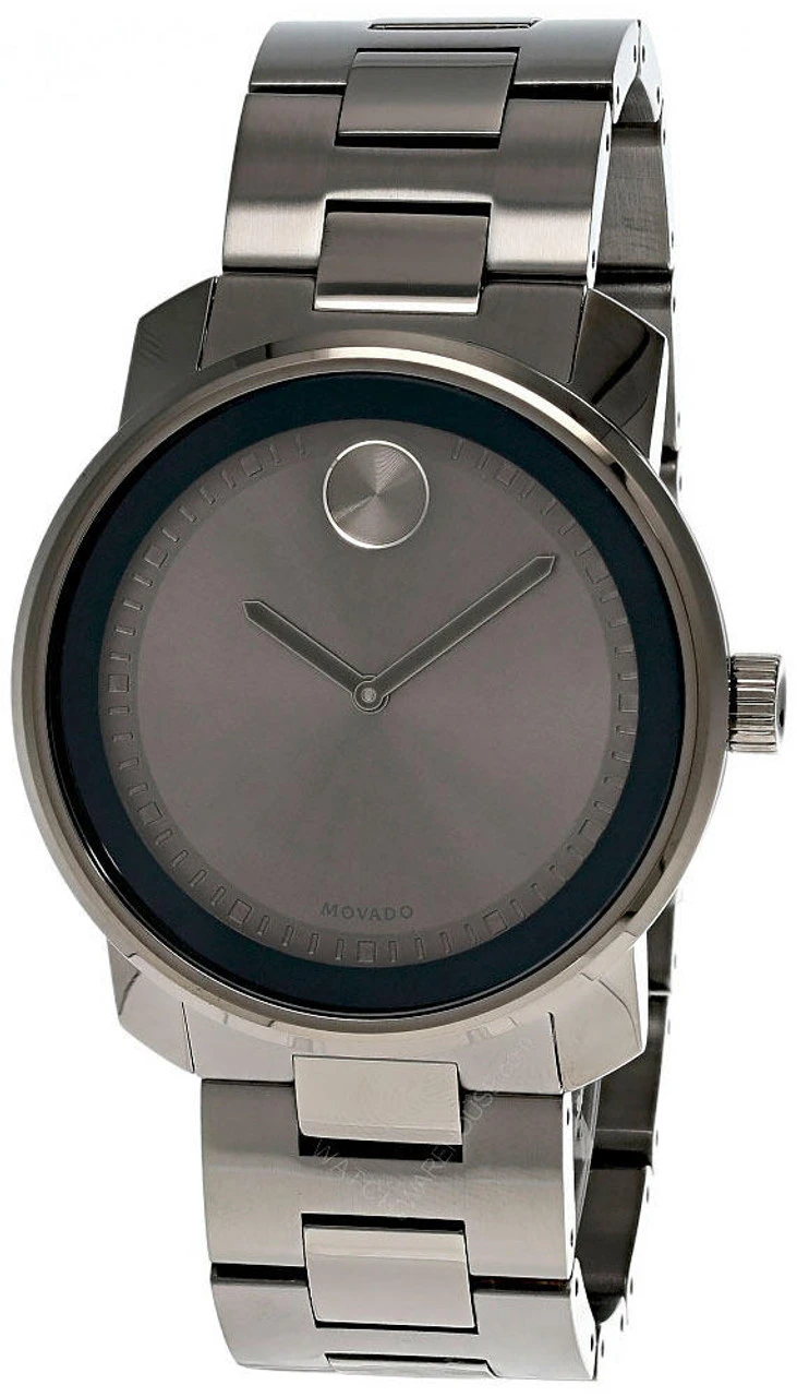 MOVADO Bold 42MM Quartz SS Gunmetal Gray Dial Men's Watch 3600259 3 MOVADO Bold 42MM Quartz SS Gunmetal Gray Dial Men's Watch 3600259