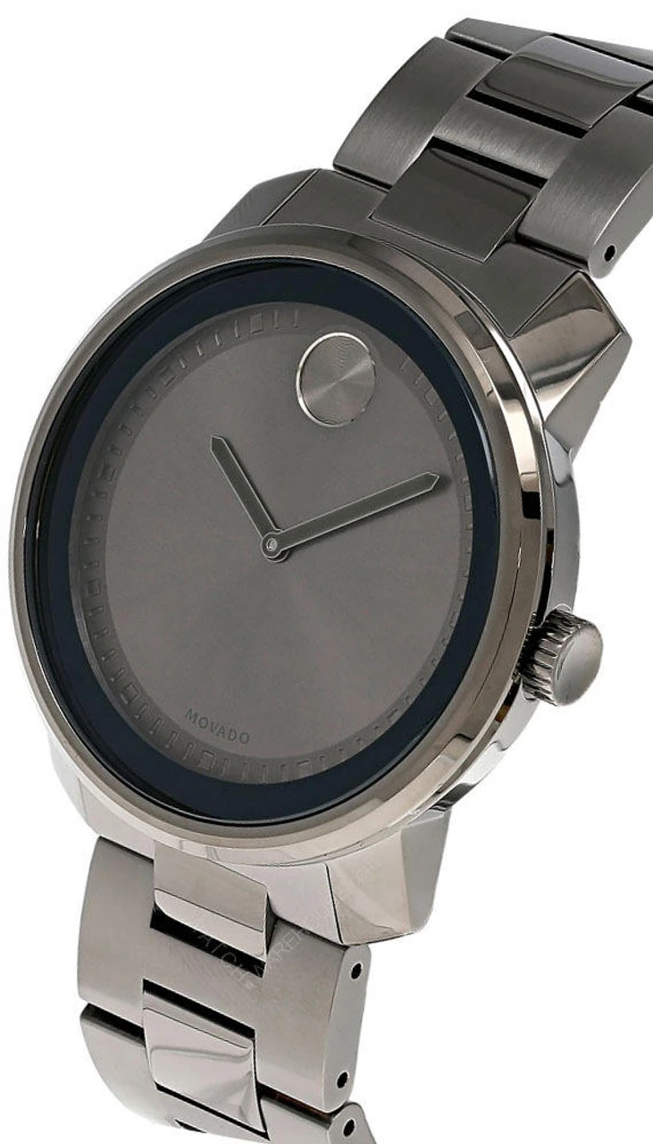 MOVADO Bold 42MM Quartz SS Gunmetal Gray Dial Men's Watch 3600259 4 MOVADO Bold 42MM Quartz SS Gunmetal Gray Dial Men's Watch 3600259 - Image 2