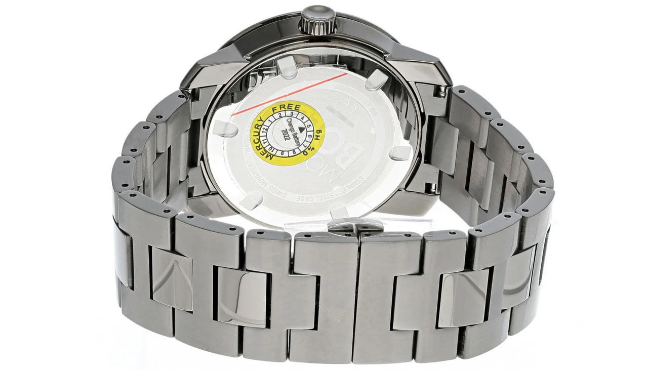 MOVADO Bold 42MM Quartz SS Gunmetal Gray Dial Men's Watch 3600259 5 MOVADO Bold 42MM Quartz SS Gunmetal Gray Dial Men's Watch 3600259 - Image 3