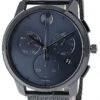 MOVADO Bold Thin 42MM Chronograph SS Blue Dial Mesh Men's Watch 3600633 -Lucky shop movado watches movado bold thin 42mm chronograph ss blue dial mesh mens watch 3600633 29356.1653352365