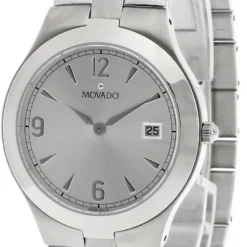 MOVADO Juro Stainless Steel Silver Dial Date Display Men's Watch 0605407