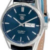 TAG HEUER Carrera 41MM AUTO SS Blue Dial LTHR Men's Watch WAR201E.FC6292 -Lucky shop tag heuer watches tag heuer carrera 41mm auto ss blue dial lthr mens watch war201efc6292 67207.1653080322