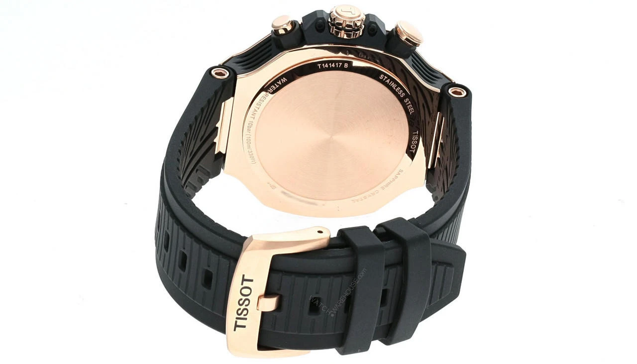 TISSOT T-Race CHRONO 45MM Quartz Rubber Men's Watch T141.417.37.051.00 5 TISSOT T-Race CHRONO 45MM Quartz Rubber Men's Watch T141.417.37.051.00 - Image 3