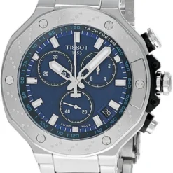 TISSOT T-Race CHRONO 45MM Quartz SS Blue Dial Men's Watch T141.417.11.041.00